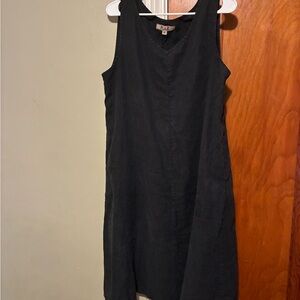 Flax Black Midi Dress